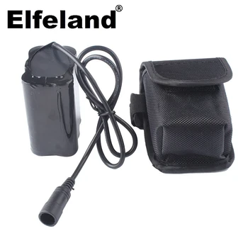 Elfeland 6x18650 8.4 v baterie reîncărcabilă, 12800mah, pentru biciclete, lampă de cap