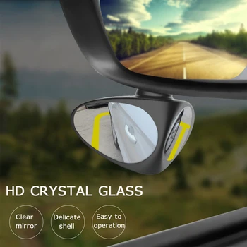 2in1 Masina oglindă Convexă & Blind Spot Mirror Oglindă cu Unghi Larg de 360 de Rotație Reglabil Oglinda retrovizoare Vedere roata din fata pentru BMW