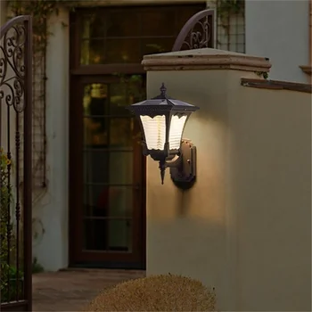 OUFULA Perete în aer liber de iluminat Solar Modern cu LED-uri Impermeabil Patio Lampă de Perete Pentru Verandă, Balcon Vila Curte Culoar