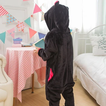 Copil Adult Bat Kigurumi Onesie Femei Costum De Animal De Lux Moale Anime Cosplay Sleepwear Copil Boy Salopeta De Iarna Pentru Fete