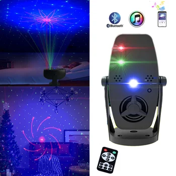 RGB Bluetooth de la Distanță Dj Disco Laser Light Proiector de Lumini de Partid Magic Ball cu Laser Petrecere de Vacanță de Crăciun Etapă Efect de Iluminare