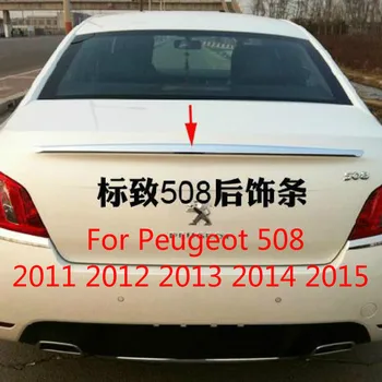 Accesorii auto de Înaltă calitate ABS Cromat Spate Portbagaj Capacul de Garnitura Pentru Peugeot 508 2011 2012 2013 ,Auto-Styling