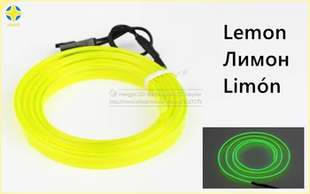 1M 3M 5M Lumină de Neon Flexibil 6mm EL Wire Rope Tub Petrecere de Vacanță & Car Interior Iluminat LED Neon Lumina Benzi Cu USB controll