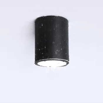 În aer liber, Plafon Negru Lumini cu LED-uri Impermeabil Poarta Corpuri de Bucătărie Sufragerie Aluminiu Hol Iluminat Acasă Luciu AC85-240V