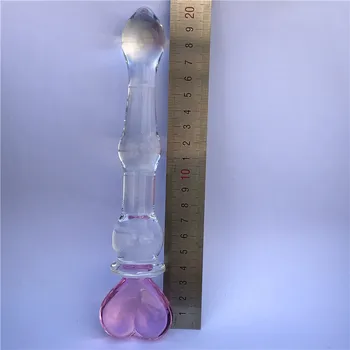 Sticlă Pyrex dop anal Vibrator Morti Penis Fals Femeie se Masturbeaza Jucarii Sexuale pentru Femei Barbati Gay Netede și Ascuțite baghetă de Sticlă Cristal