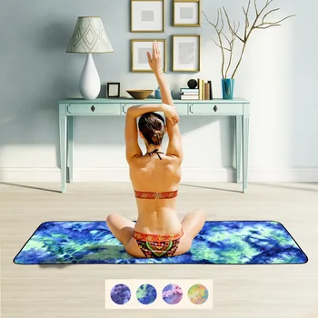Yoga prosop de microfibra de protecție a mediului non-alunecare mat yoga sport prosop pliabil sudoare de absorbție