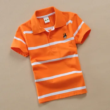 Copii tricou pentru Băiat Maneca Scurta, Casual, Copii, Haine de Vara cu Dungi din Bumbac Baieti T Shirt Înălțime de 90-165 cm Băieți Topuri BC002