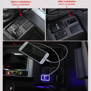 XCGaoon QC3.0 Quickcharge Incarcator Auto Dublu USB Telefon PDA DVR Adaptor Plug & Play Cablu Pentru Toyota
