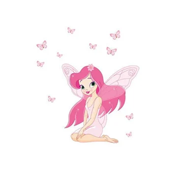 70*50cm Vânzare Fierbinte Perete Autocolant Roz Înger Prințesă Cameră pentru Copii Dormitor Fundal Autocolant de Perete