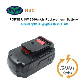 3000mAH baterie reîncărcabilă PTC18A NiMh Acumulator 18V Înlocuitor pentru PORTER 18v Acumulator PC18B