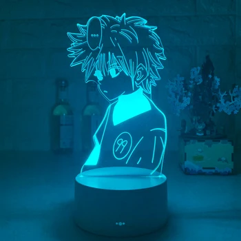 Noi 3d Lampa Anime HUNTER x HUNTER Gon si Killua Figura Veioza pentru Dormitor Copil Decor de Lumină Fanii Copii Cadou Led Lumina de Noapte