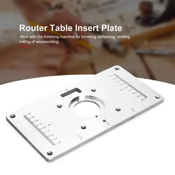 Aluminiu Tabel Router Introduce o Placă de Lemn Router Modele Tuns Masina de Gravat cu 4 Inele pentru prelucrarea Lemnului Banci Vanzare