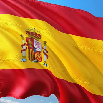 Transport gratuit 90*150CM Spania Poliester Imprimare față-verso Drapelul Național Bar&Nava Agățat Decor Banner Flag Flying
