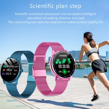 Top Nou Ceas Inteligent Femei Smartwatch Electronice Inteligente Ceas Pentru Android IOS Tracker de Fitness Complet Tactil Bluetooth Smart-ceas