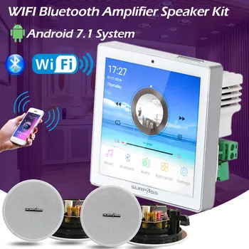 Tencuială de Radio On-line Panou de Perete Amperi Inteligent Sistem Home Theater WIFI Bluetooth Baie Tastaturi Cu Coloana de Auz
