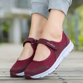 Adidasi pantofi pentru femei 2021 nou cârlig&bucla de solid în vârstă pantofi casual femei apartamente ochiurilor de plasă respirabil pantofi femei adidași Dropshipping