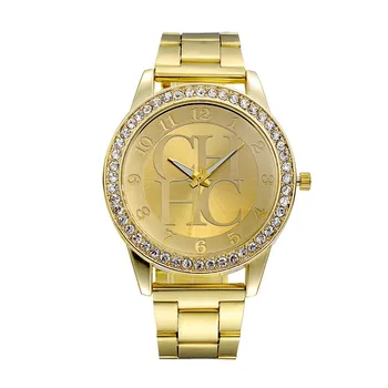 2020 Ceasuri Noi Femeile De Moda Cuarț Ceas Doamnelor Ceasuri De Lux Cristal De Aur Din Oțel Inoxidabil Ceasuri Relogio Feminino Fierbinte
