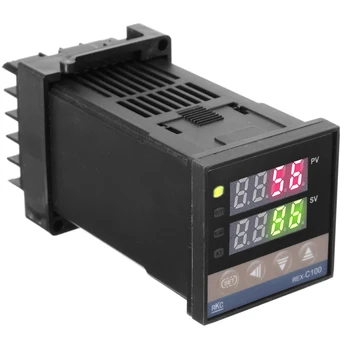 Noi REX-C100 LCD PID Controler de Temperatura + Releu Solid state + K Termocuplul Digital de Înaltă Calitate, Controler de Temperatura