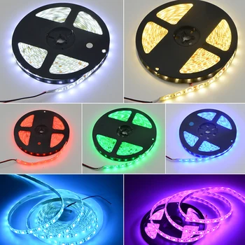 [DENGSUM]5M 300Leds impermeabil RGB Led Strip Lumina 2835 DC12V 60Leds/M Fiexble Lumina cu Led-uri Panglică Bandă Decor Acasă Lampa