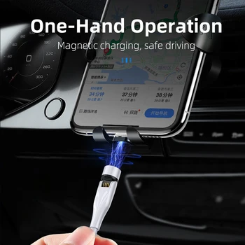 CANDYEIC Magnetic Încărcător Pentru iPhone Magnetic Cablu USB pentru Samsung, Huawei, Xiaomi, OPPO VIVO MOTO SONY Tip C Magnetice Cablu