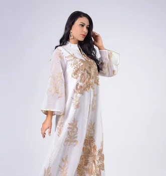 Eid Mubarak Abaya Dubai Turcia Musulmană Moda Femei jalabiya Rochie Islam Caftan Arabi Vestidos de Îmbrăcăminte Halat de Musulmani