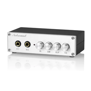 Douk Audio Mini Karaoke Mixer cu Microfoane Duale pentru Acasă KTV Sistem Stereo Preamplificator Efectoare Echo Mixer de Sunet Consola