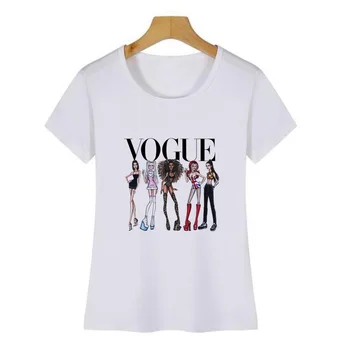Vintage Spice Girls T-Shirt 2019 Concert Doamnelor Femei Fete Largi, Tricou Femme Vara Cu Maneci Scurte Estetice Haine