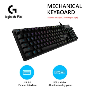 Logitech G512 LIGHTSYNC tastatura 104 Taste RGB lumina de Fundal Tastatură Mecanică de Carbon Plin Taste funcționale pentru PC Gaming