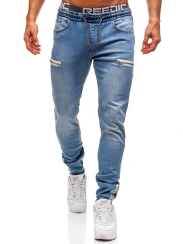 Full Lungime Pantaloni Barbati Denim Casual Slim Fit Jeans pentru Bărbați