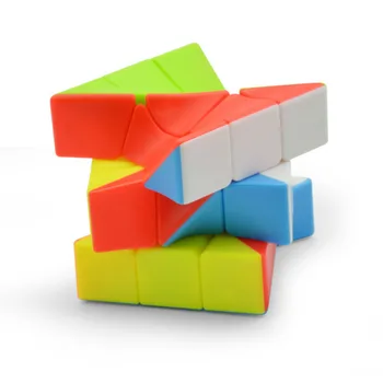 Lefun 3x3 Torsiune Cub Magic Coloful Răsucite Cub de Jucărie Formă Ciudată Stickerless Puzzle-uri Colorate Jucării Educative Pentru Copii