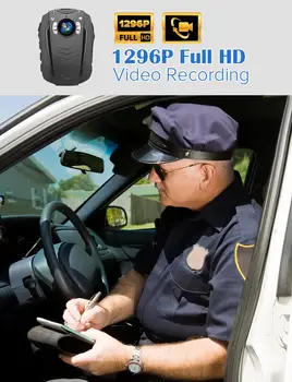 BOBLOV PD70 WiFi Camera de Poliție 1296P Portabil Corpul Camere IR Viziune de Noapte Camera Built-in Memorie Corpul de Înregistrare Audio Mini-cam