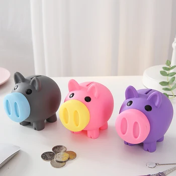 2020New Monede Cutie de Depozitare Cu Sunet de Desene animate de Porc în Formă de Bani Banca Jucarii pentru Copii Cadou de Ziua Decor Acasă Bani de Economisire Cutii