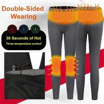 USB Încălzit Pantaloni Femei Încălzire Pantaloni Reîncărcabilă Izolate Încălzit Pantaloni Pentru Femeie Îmbrăcăminte Febra Pantaloni de Iarna Consumabile