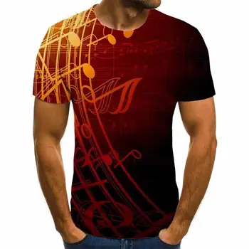 2020 Nou T-shirt pentru Bărbați Muzica tricou 3d Guitar T-shirt Shirt de Imprimare Gotic Anime Haine cu Maneci Scurte T-Shirt XXS-6XL