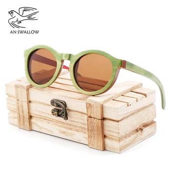 Retro FashionUV de Protecție ochelari de Soare unisex Accesorii de Moda din Lemn de Bambus Polarizat ochelari de Soare,ochelari de soare pentru femei
