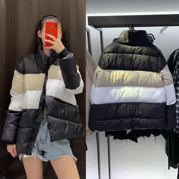 Scurtă warm hanorac gros mujer de sex feminin de moda de iarnă sacou căptușit epocă coreean de iarnă jachete femei de culoare bloc sacou femei