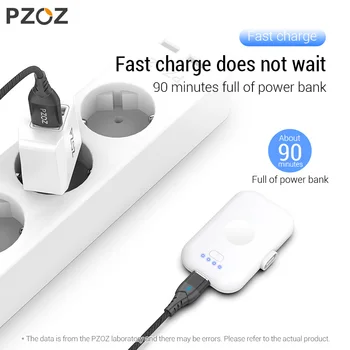 PZOZ Power Bank Mini 1200mAh Poverbank Acumulator Extern Portabil Încărcător Pentru iphone X 11 Max Samsung S10 xiaomi redmi Powerbank