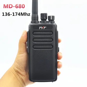 DMR Digital TYT MD-680 VHF 136-174Mhz Două Fel de Radio de Mare Putere 10W Putere Impermeabil IP67 Discuție Lungă Serie Walkie Talkie pentru Munca