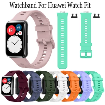 Noul silicon watchband pentru Huawei watch a se potrivi ceas inteligent de culoare catarama Curelei trupa de Înlocuire Brățară Pentru Huawei se potrivesc Accesorii