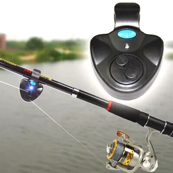 JIGEECARP 1 buc LED-uri de Lumină de Pescuit Musca de Alarmă Tampon de Pescuit la Crap Tija de Montare Electronice Peștele Mușcă Indicator de Alertă de Sunet de Alertă
