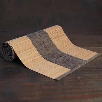 Ceai Japonez Tabelul Mat Bambus Kung Fu Ceai Tacamuri Pad Coaster Bucătărie Alergatori De Masă Solidă Placemat Ceainărie Cortina De Lux