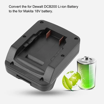 Adaptor baterie Pentru Dewalt DCB200 DCB205 Baterie Li-Ion Pentru Makita 18V BL Baterie Adaptor de Curent Converter