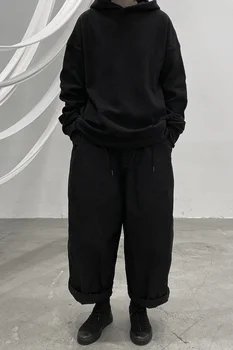 UMI MAO Nișă de Auto-a făcut Yoji Yamamoto Vânt Întunecat Pe Ambele Părți Poartă Anti-terry Hooded Pulovere Pentru Bărbați Și Femei