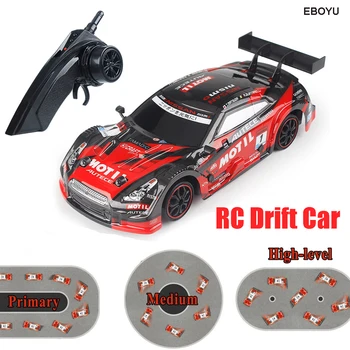 EBOYU RC18 RC Mașina Super GT de Curse RC Sport Drift Car 1:16 de Control de la Distanță Modul 4WD RTR Masina cu un Plus de Drift Anvelope Cadou