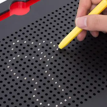 Fierbinte Magnet Pad Planseta Desen Stilou Jucarii Pentru Copii Paint Ball Pen Tablet Magnetic Magnetic Pen Margele De Învățare Notebook