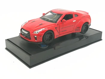 1:32 GTR Cursa Aliaj Model de Masina Diecasts Vehicule de Jucărie Mașini de Jucărie Trage Înapoi Intermitent Pentru Copii Băiat de Cadouri Jucărie Transport Gratuit
