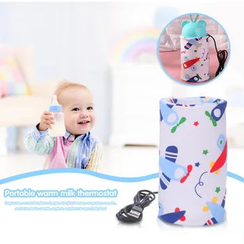 USB Lapte Apei Calde de Călătorie Cărucior Izolate Sac de asistență medicală Baby Încălzitor pentru biberoane Nou-născut Portabil Hrănire Sticla Încălzit