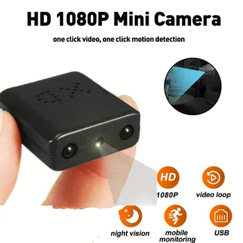 Mini Camera 1080P XD IR-CUT mai mica camera Video HD cu Infraroșu Viziune de Noapte Micro camera de Detectare a Mișcării DV DVR Camera de Securitate