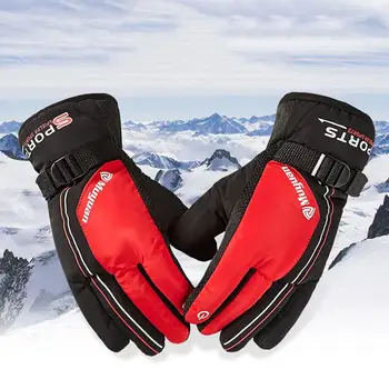 Bărbați de Iarnă Mănuși de Cald Alpinism Îngroșat Plus Catifea Vânt Cald Sport în aer liber, Ciclism MTB Mănuși de Schi