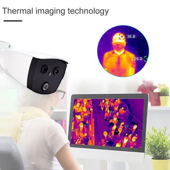 Camera 1080P Camera IP AI Corpului Uman indicator de Temperatura Termică Binoclu Fotografiat pentru Febra de Detectare cu Alarma de Fotografiat